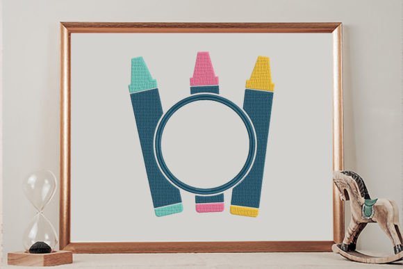 Crayons Monogram Frame Review