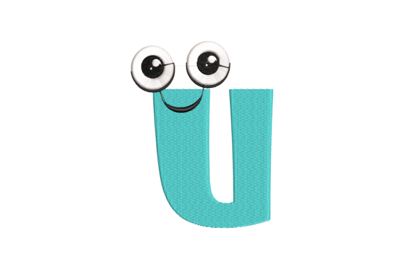 Funny Letter U: A Unique Embroidery Design